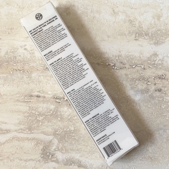 Static Nails Velvet French Almond Medium Reusable Pop On Manicure Press Ons NIB - Picture 2 of 3